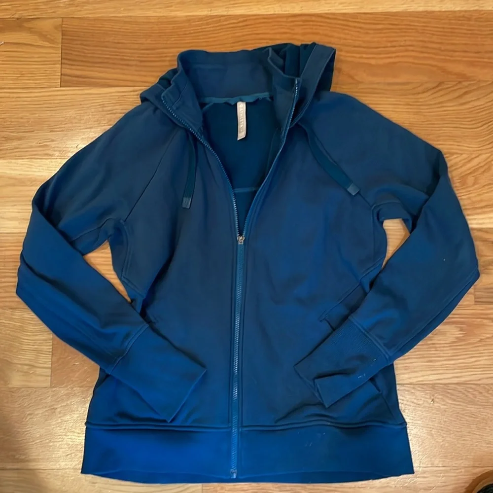Athleta Blue Hoodie Sweatshirt - Picture 4 of 5